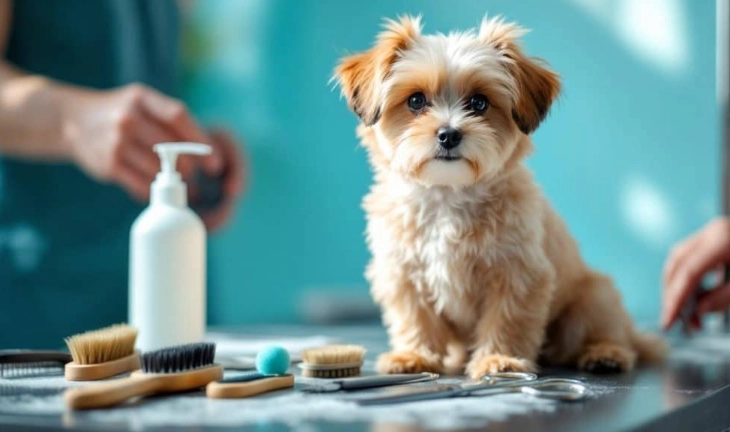 at home dog grooming