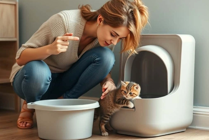 how to litter train a cat