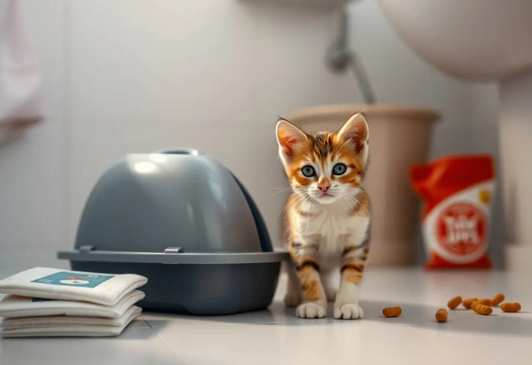 kitten not using litter box kitten not using litter box
