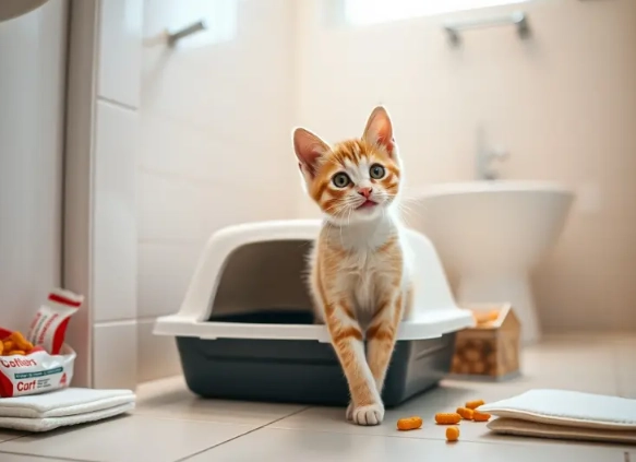 How to potty train a kitten at 4 weeks