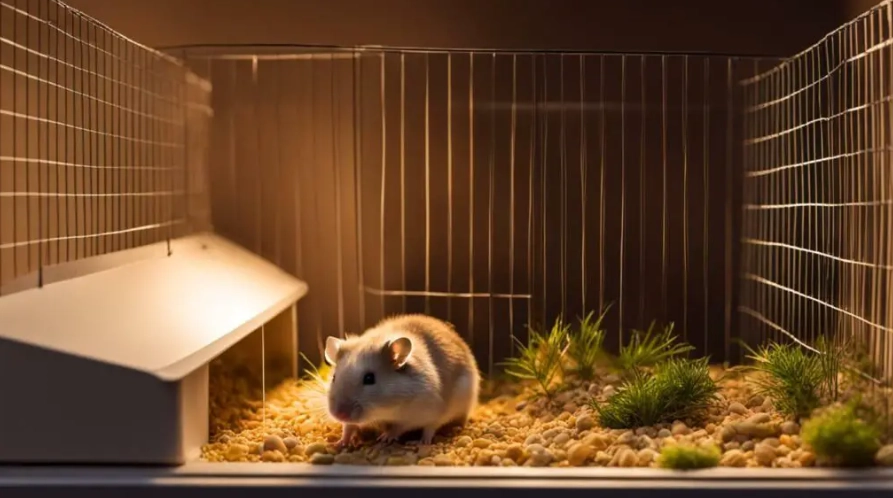 Do hamsters prefer lights on or off?