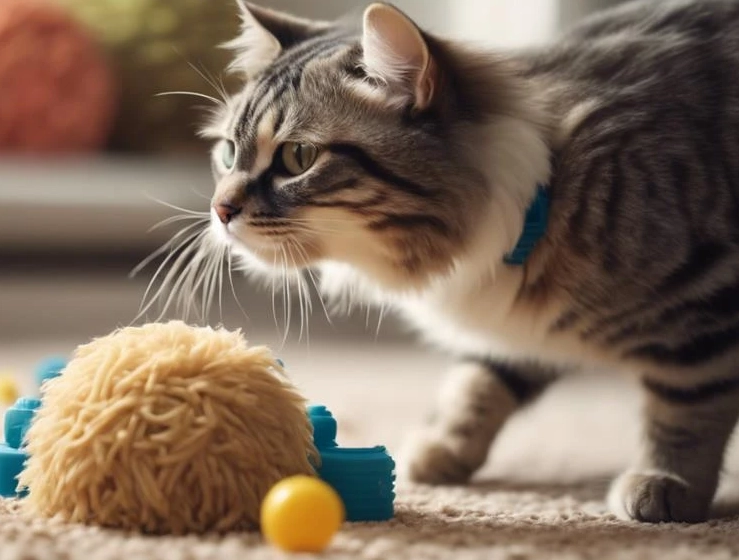 how to exercise an overweight cat