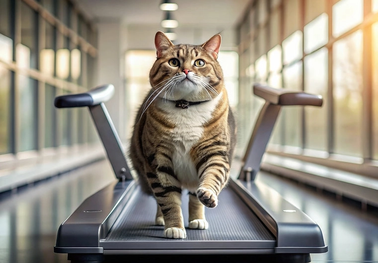 cat weight loss exercises