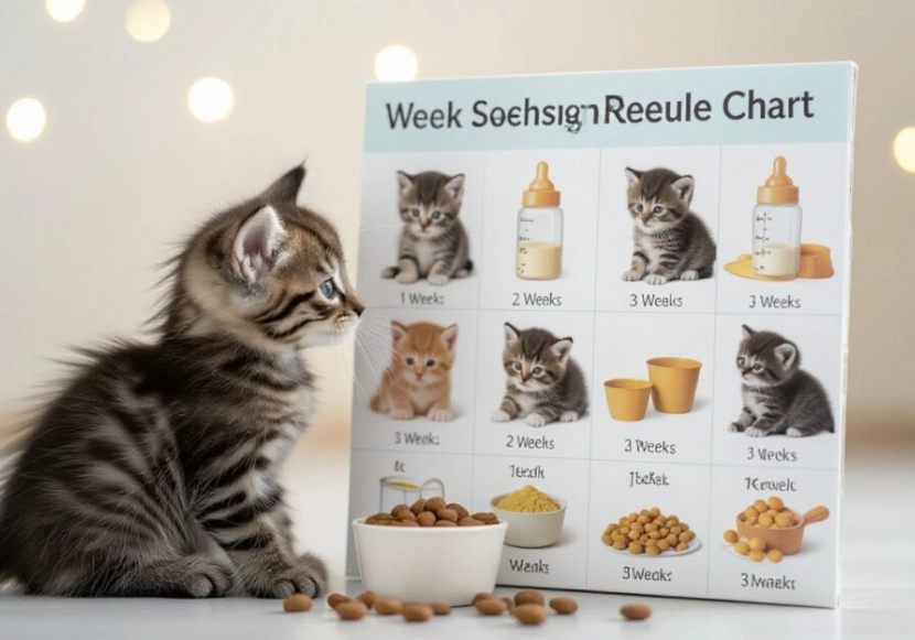 kitten care guide by week